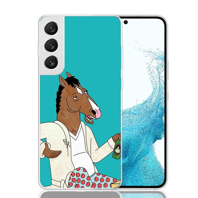 Cartoon B-BoJack Horsemans Phone Case For Samsung Galaxy S26 Ultra S23 S24 S25 Edge S20 FE S21 S22 Plus Soft Print Shell Cover F
