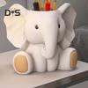 Elephant Pen Holder Fading-resistant Resin Desk Organizer Multifunctional Office Decor Perfect Desk Accessories