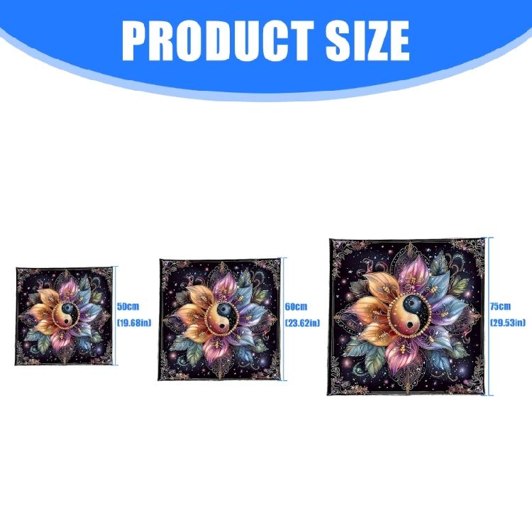 Flower Disk Pattern Astrology Tablecloth Tarots Divinations Tablecloth Altars Cloth Divinations Board Game Accessory