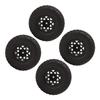 4Pcs 1.9in 105mm RC Rubber Tires S Type Pattern Wear Resistant Replacement RC Hub Wheel Tires for Traxxas for Hsp