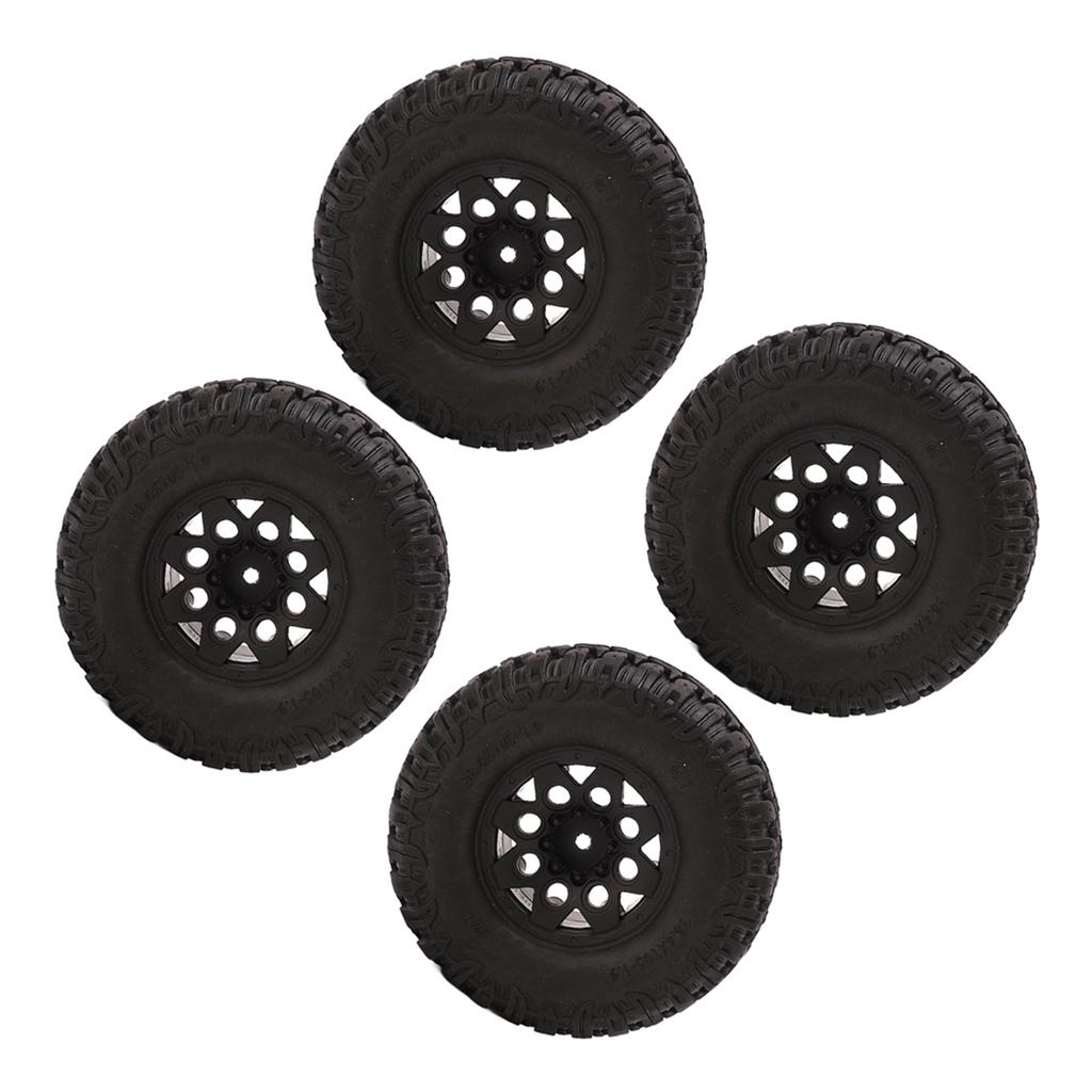 4Pcs 1.9in 105mm RC Rubber Tires S Type Pattern Wear Resistant Replacement RC Hub Wheel Tires for Traxxas for Hsp