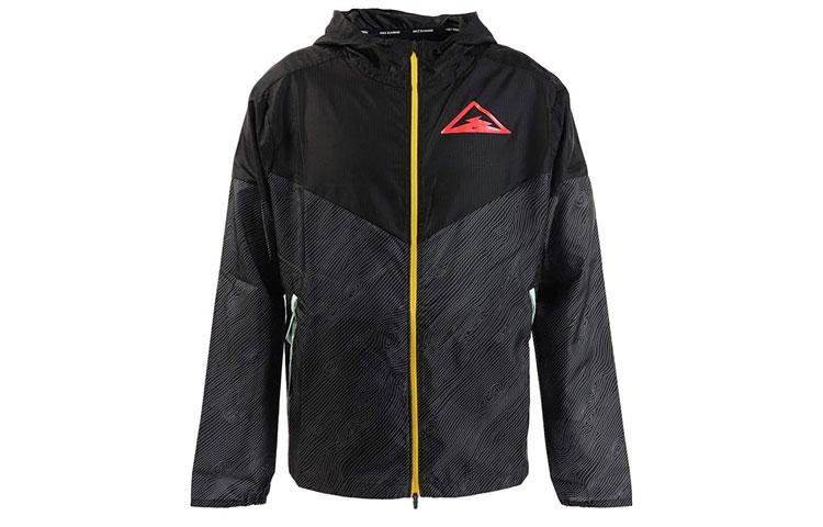 Nike Куртки Мужские Черные С Капюшоном Умеренные Тренерские CQ7962-010
