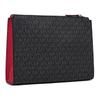 Michael Kors MK Cooper Classic Monogram Zipper Cosmetic Bag Men Cosmetic Bag Black 37R3LCOU9B-001