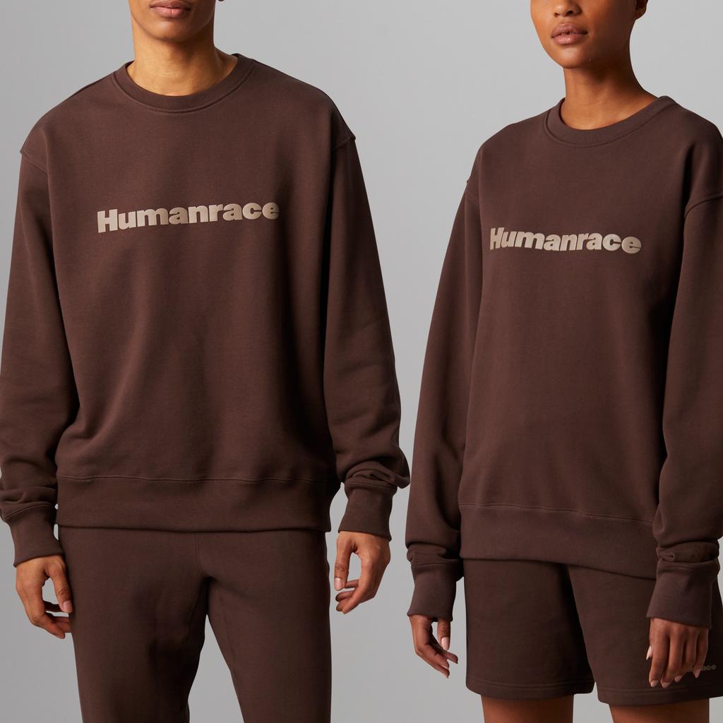 adidas X Pharrell Williams Humanrace Basic Crewneck Brown Мужские топы HI5541