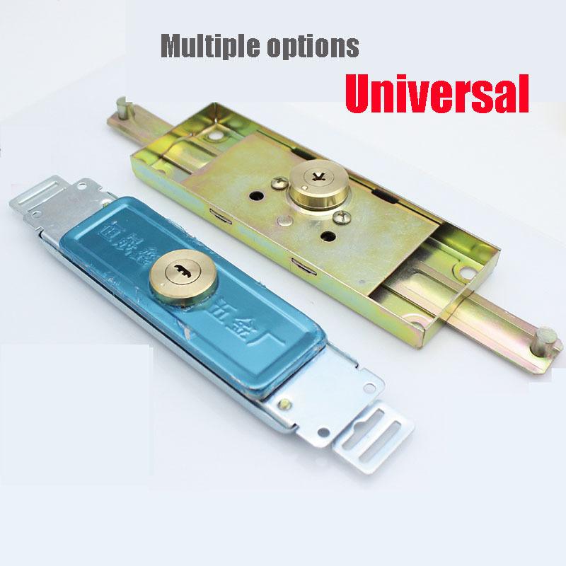 Universal Rolling Shutter Door Anti-theft Door Lock Middle Or Bottom Household Safety Belt Key Solid Square Tongue Internal Lock