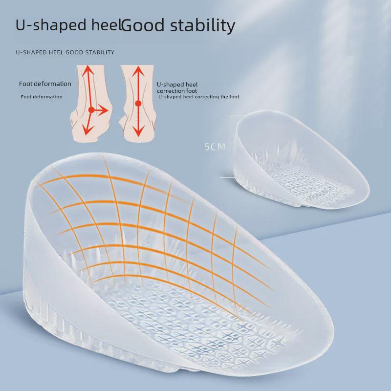 U-образные подпяточники SEBS, амортизирующие спортивные стельки с сотовой структурой для мужчин и женщин