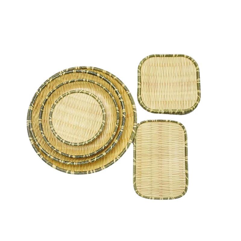 Wuhe Melamine Bamboo Style Round Plate