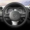 Высококачественная кожаная оплетка на руль автомобиля для BAIC BJ20 BJ30 BJ40 BJ60 BJ80 BJ90 F40 37-38см Защитная накладка на руль
