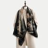 Women Vintage National Trend Oil Painting Pattern Versatile Warm Fashion Scarf