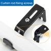 1pc Adjustable Curtain Rod Holder Metal Window Curtain Rod Support Drapery Rod Holders  for Wall