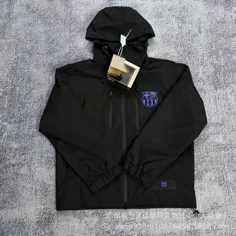 Men Women Waterproof Windproof Cycling Jacket Breathable Training Outerwear Football Soccer Fans Brazil Team Style
