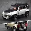 Масштаб 1/24 Land Rover Defender SUV, металлический литой под давлением игрушечный автомобиль из сплава, модель автомобиля со звуком и светом для мальчиков, детей, подарок, транспортные средства, коллекция хобби