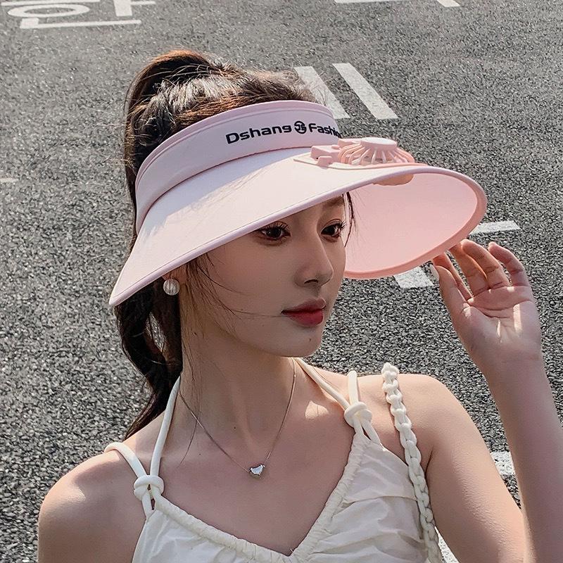 New Hat with Electric Fan for Women's UV Air Top Sun Hat Adult Sun Protection Hat