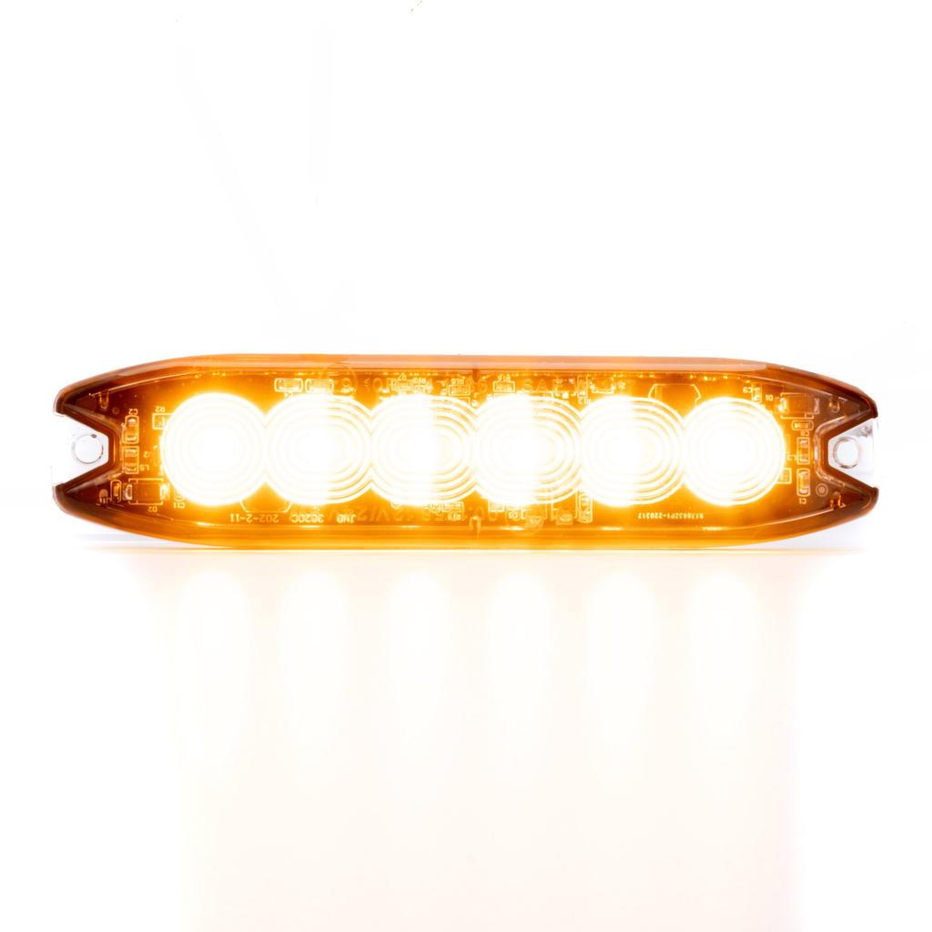 Lampa Ostrzegawcza Led 18W Stroboskopowa, Homologacja Ece R65 - 15 Trybów Świecenia Pomarańczowa