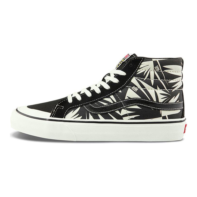 Vans Sk8 Нескользящие Прочные Высокие Кеды для Скейтборда Унисекс Бело-Синие VN0A4VHE9Z9