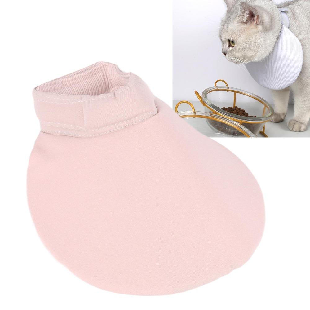 M Size Pet Bib Adjustable Licking Prevention Bib Comfortable Cat Saliva Towel  for Cats
