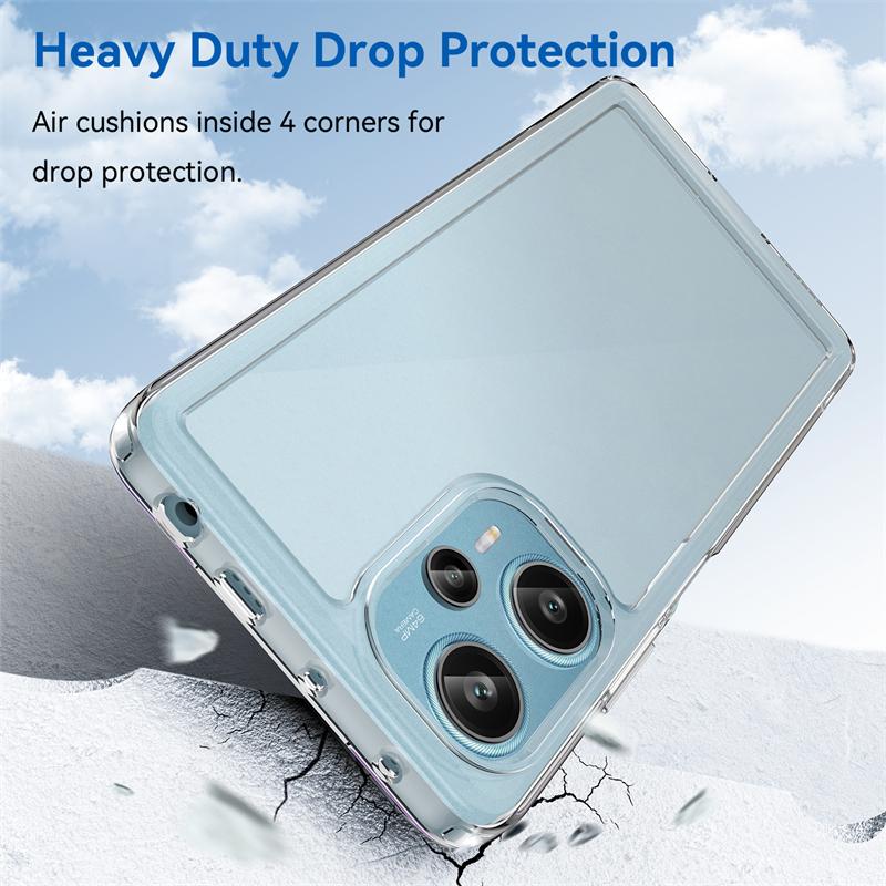 Для Xiaomi POCO F5 чехол силиконовый прозрачный бампер POCO F5 чехол противоударный чехол для POCO F5 X5 Pro M5 M4 X4 GT чехол