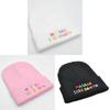 Letter Knit Cap For Adults Windproof Cold Weather Casual Accessory