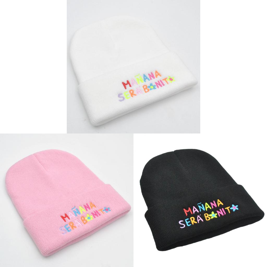Letter Knit Cap For Adults Windproof Cold Weather Casual Accessory
