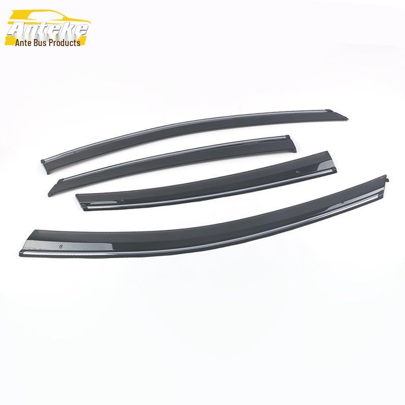 Fiat Viaggio/Ottimo Hatchback Rain Guards with Decorative Plastic Strip