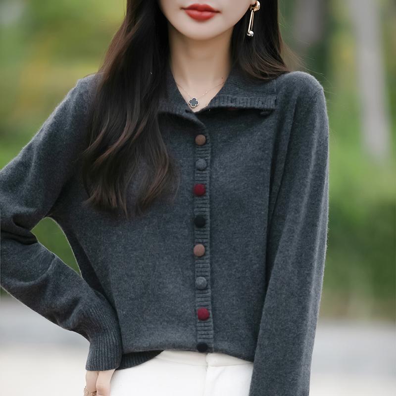 Женский легкий кардиган из 50% шерсти и 50% шелка Mulberry — универсальный трикотаж на все 4 сезона для комфорта и стиля в любое время года