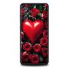 Beautiful Red Rose Flowers Phone Case For Samsung A15 A13 A51 A71 A41 A31 A21S A03S A05 A12 A32 A52 A23 A25 A33 A53 A73 5G Cover