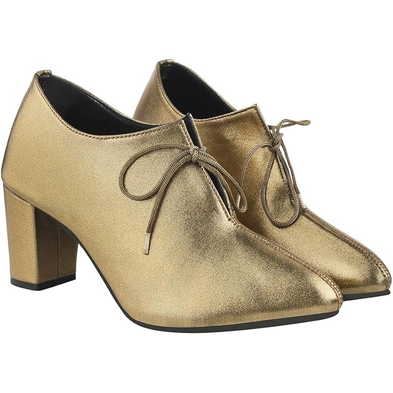 Shoetopia Solid Pointed Toe Antique Pumps For Women & Girls /Eu39