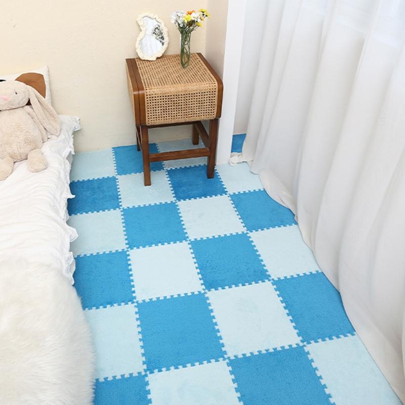 Ковровая плитка пазл ковровая плитка пазл ковровое покрытие DIY Пазл Плюшевый Длинноворсовый Ковер Детские Пазлы Игровой Коврик Fl
