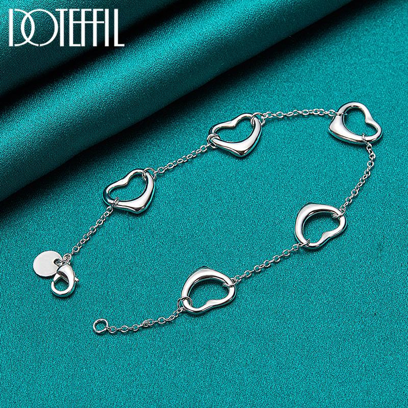 Love Bracelet Silver Romantic Jewelry