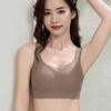 Большая грудь показывает небольшие сборки нижнее белье женское без стального кольца коллекция грудь анти-провисание регулировка тонкий новый бюстгальтер