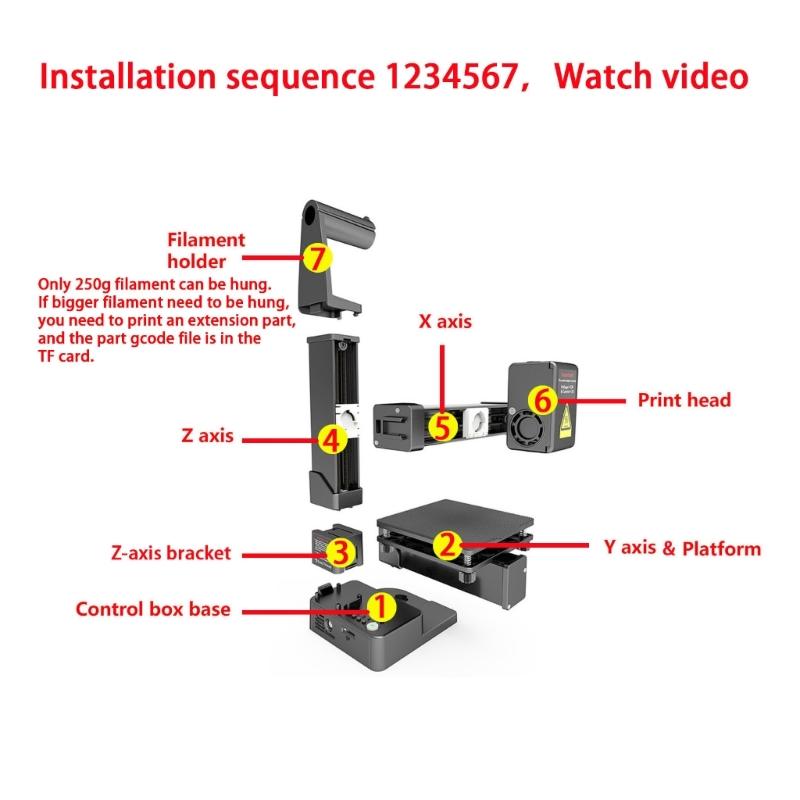 K10 3D-принтер начального уровня 12 В, подходит для DIY-проектов и электронной коммерции, игрушка, забавная машина для 3D-печати