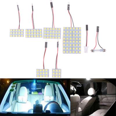 Салон автомобиля 5050 Led White Light Smd Lamp Panel T10 Festoon Dome Ba9S 12V 5W