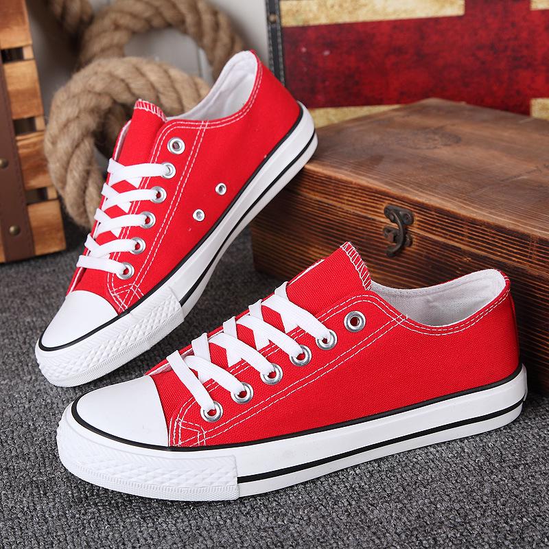Новая парусиновая обувь для пар, студентов, спортивная однотонная парусиновая обувь
