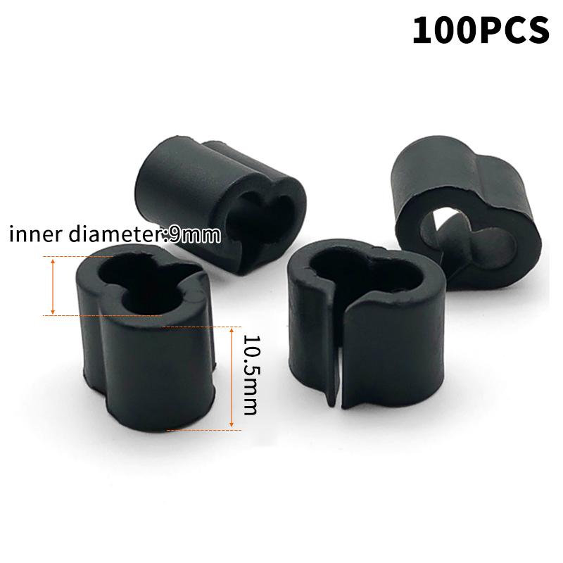 100Pcs Y-Shaped Plastic Connectors - Diy Wire Mesh Fastening Clips For Pet Cage Linking - Shelf Clips