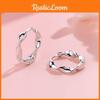 Ring Earrings 2pcs Round Ear Buckles And Personalized Exquisite Earring