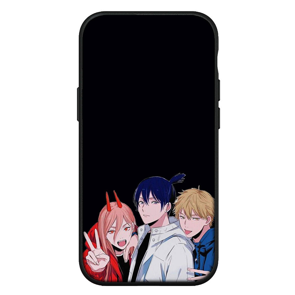 Чехол для iPhone 16 15 Xiaomi Redmi Note 14 13 12 11 Pro Max X 8 16e Samsung Galaxy S25 S24 S23 Moto OPPO Huawei Denji Makima Chainsaw Man Чехол для телефона