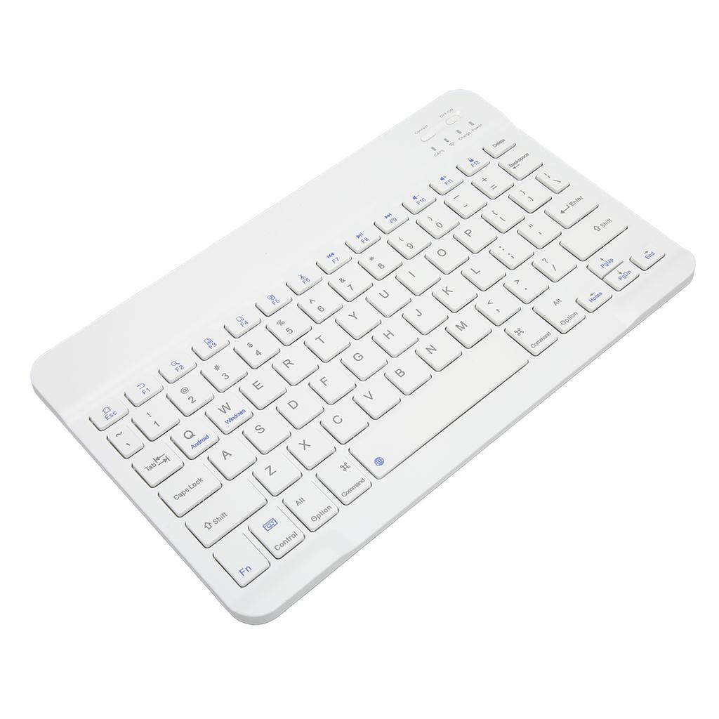 10 Inch Wireless Keyboard Silent Design Multimedia Function Keys Portable Bluetooth Keyboard for