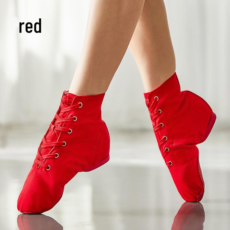 Высокие парусиновые танцевальные туфли для взрослых и детей - Джаз, Йога, Балет