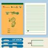 Thickened 32K Exercise Book: First Grade Math & Pinyin with Field Grid for Elementary & Kindergarten