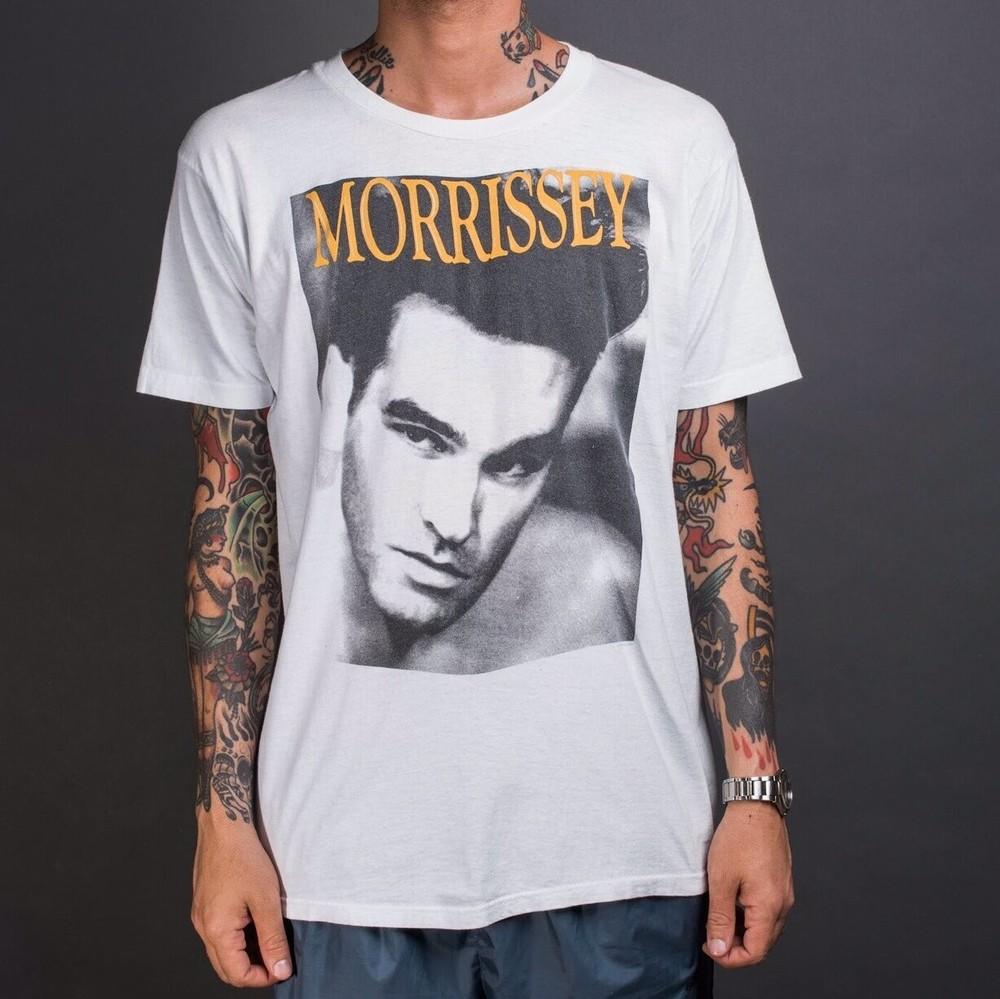 Vintage 1991 Morrissey Tour Classic Style White Unisex T shirt S5XL WA3757