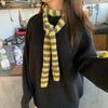 1Pieces Autumn And Winter Striped All-match Warm Scarf Korean Style Atmosphere Student Scarf Mountaineering Scarf