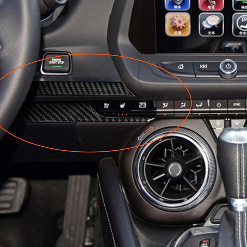 Для Chevrolet Camaro 2016 2017 2018 аксессуары для Camaro наклейка из углеродного волокна внутренняя отделка центральной консоли наклейки на приборную панель