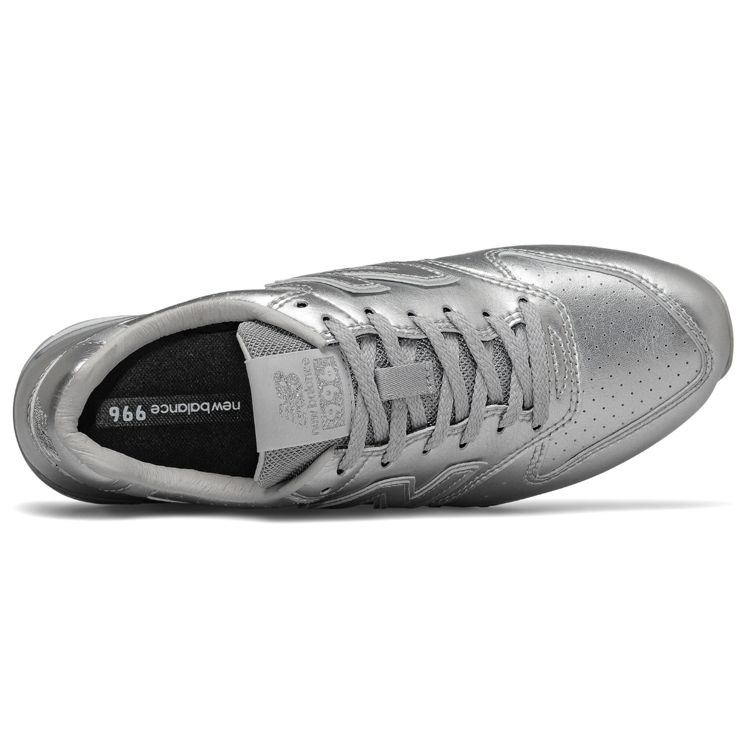 New Balance Nb 996 Удобные Нескользящие Низкие Повседневные Кроссовки Женские Серебристые WL996ALS