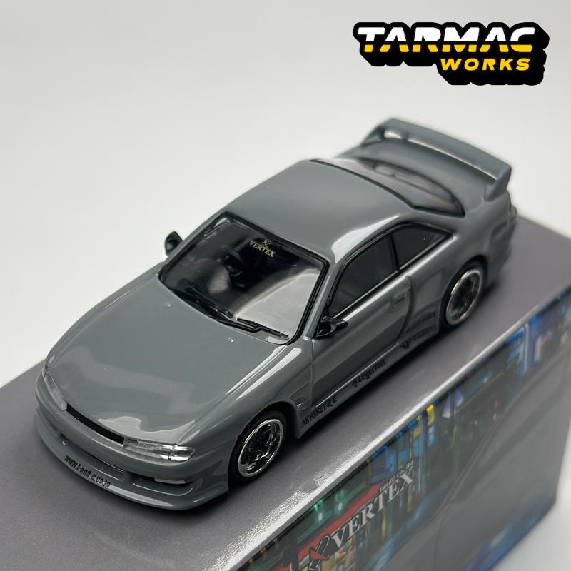 Гудронированные работы 1:64 TW VERTEX Silvia S14 Серый Chase литой модельный автомобиль