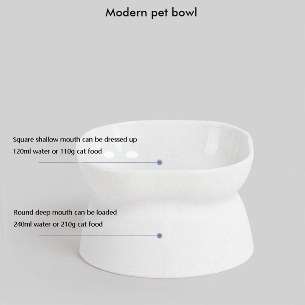 Kitten Products Tilted Heightened Pet Feeder Bowl Pet Supplies Cat Food Bowl Pet Feeder Drinker