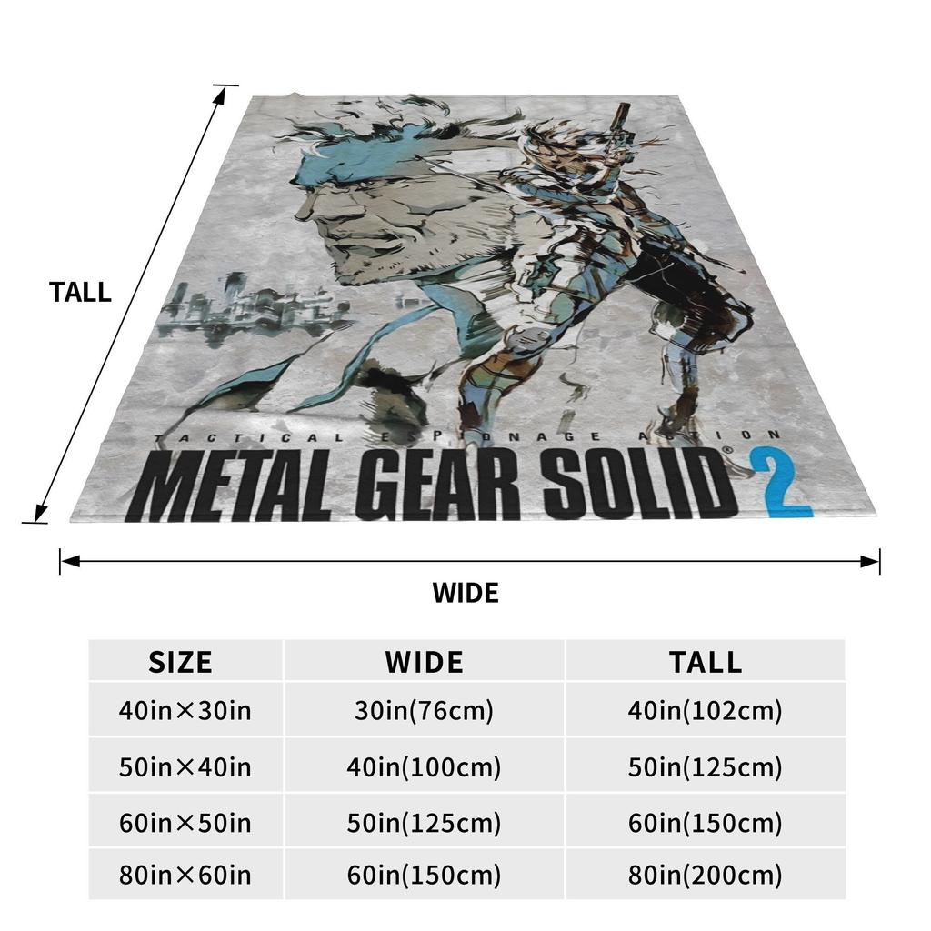 Фланелевое одеяло для игры Metal Gear Solid, зимнее, мягкое, теплое, плед для детей, гостиной, с рисунком, покрывало на кровать, чехол для дивана-кровати