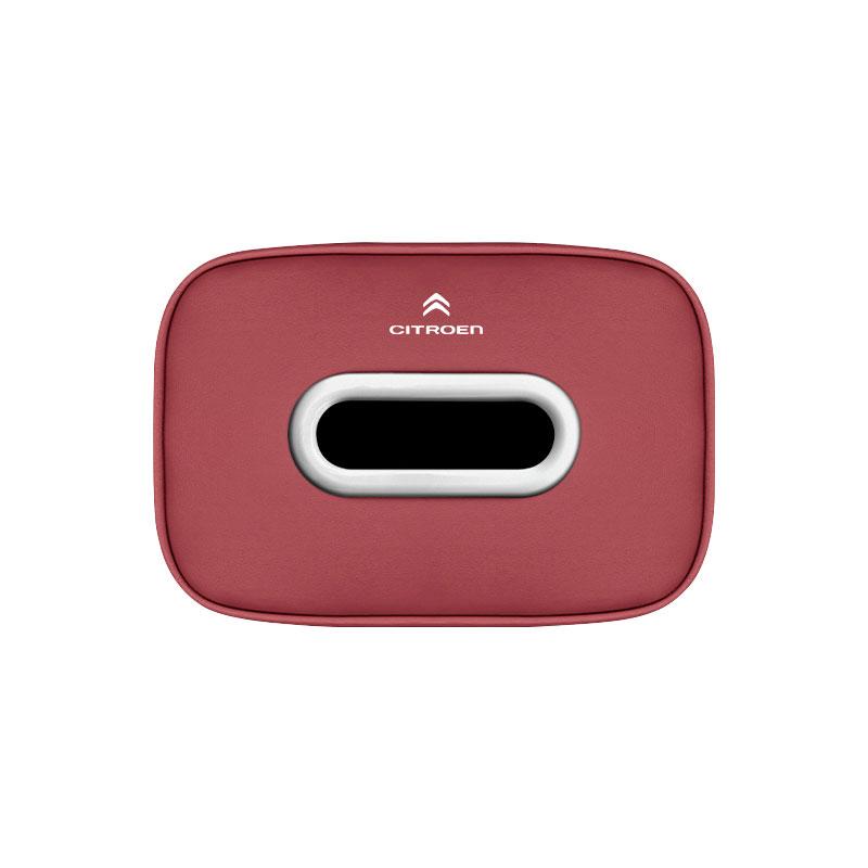 MVDC1 Microfiber Leather Car Tissue Box Cover Tissue Holder For Citroen C4 C3 C5 C5X e-C4 X e-C3 C-Elysee Berlingo C1 C6 C2 C-Crosser