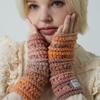 MERRYMOTIVE Wool Hairy Mix Color Handwarmer (Peach Brown)