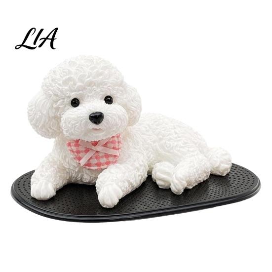 Animal Anti-Anxiety Sensory Toy Dog Stress Relief for Car Dashboard Decor, Puppy Squeeze Portable Reliever with Anti-slip Mat, Soft Hand Therapy Toys