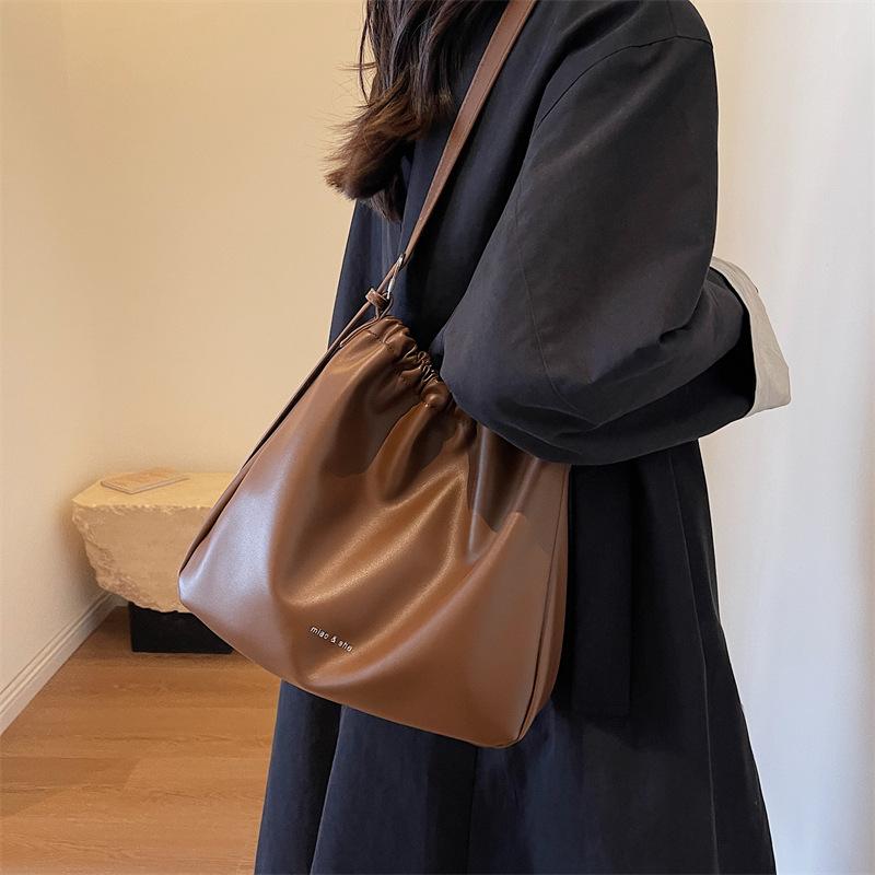 Премиальная повседневная простая женская сумка универсальная сумка-мессенджер для поездок на работу большая вместительная сумка-тоут в стиле ретро